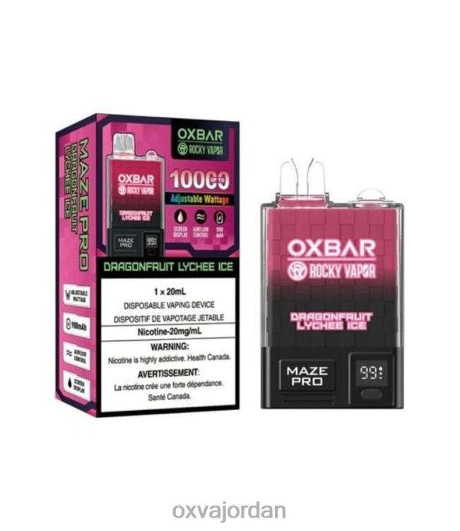 OXVA فيب - دراجونفروت ليتشي الجليد 6XVFT25 OXVA OXBAR MAZE PRO 10000
