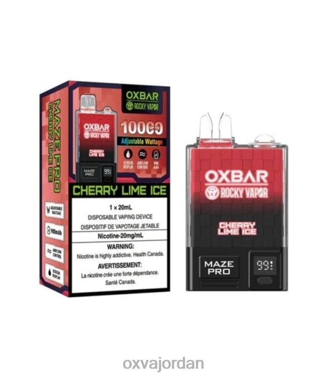 OXVA Vape Flavors - جليد الكرز والجير 6XVFT28 OXVA OXBAR MAZE PRO 10000