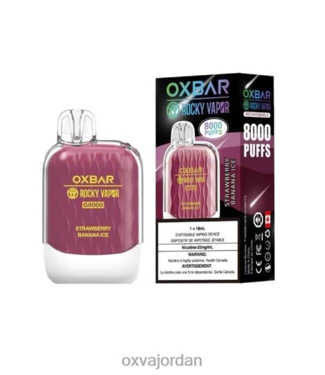 OXVA Jordan - جليد الفراولة والموز 6XVFT41 OXVA OXBAR G8000