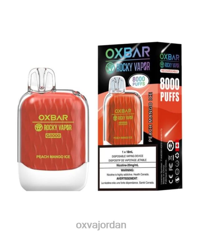 OXVA Vape Disposable - ثلج مانجو خوخ 6XVFT39 OXVA OXBAR G8000