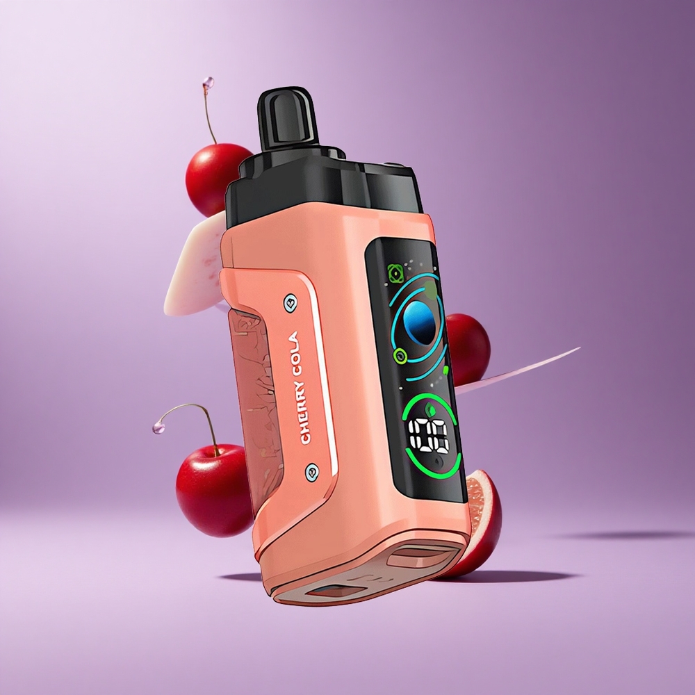 Razz Bar 45000 Puffs فيب قابل للتصريف كرز كولا مع ملف شبكي 1.0 أوم وبطارية 650 مللي أمبير