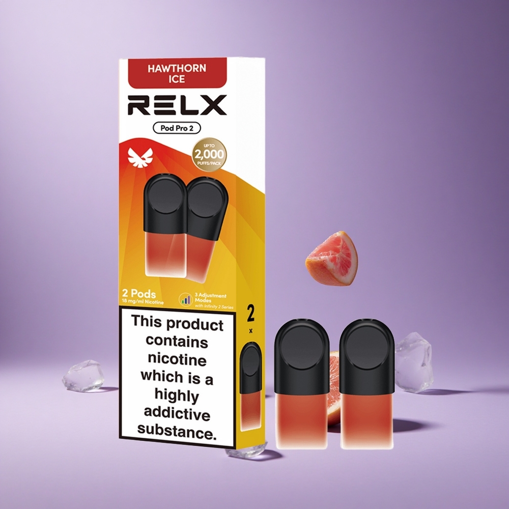 Relx Pod Pro 2 جهاز تبخير هوثورن آيس بسعة 1.9 مل و 600 نفخة