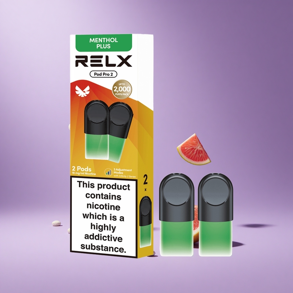 Relx Pod Pro 2 نعناع-منثول بلس بسعة 1.9مل و 600 نفخة