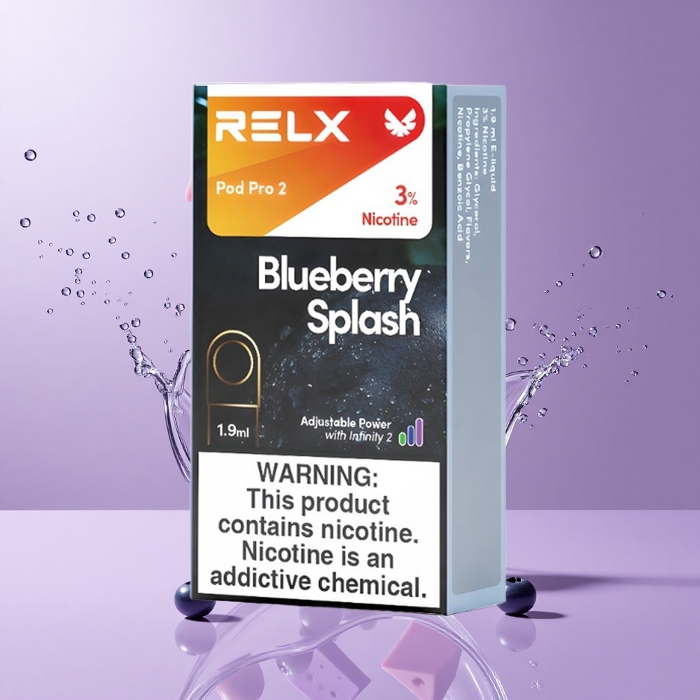 Relx Pod Pro 2 توت أزرق انفجار بسعة 1.9مل و 600 نفخة