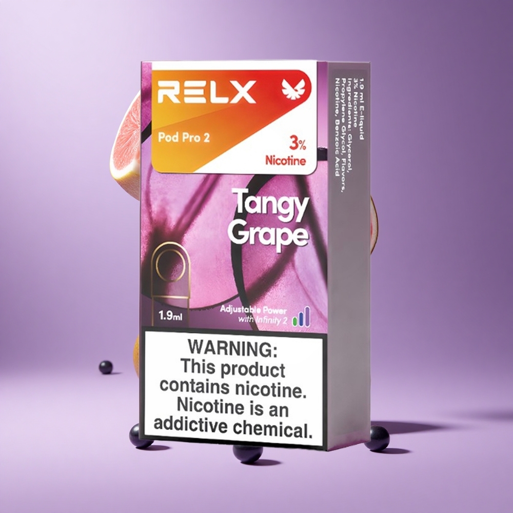 Relx Pod Pro 2 عنب لاذع سعة 1.9مل 600 نفخة