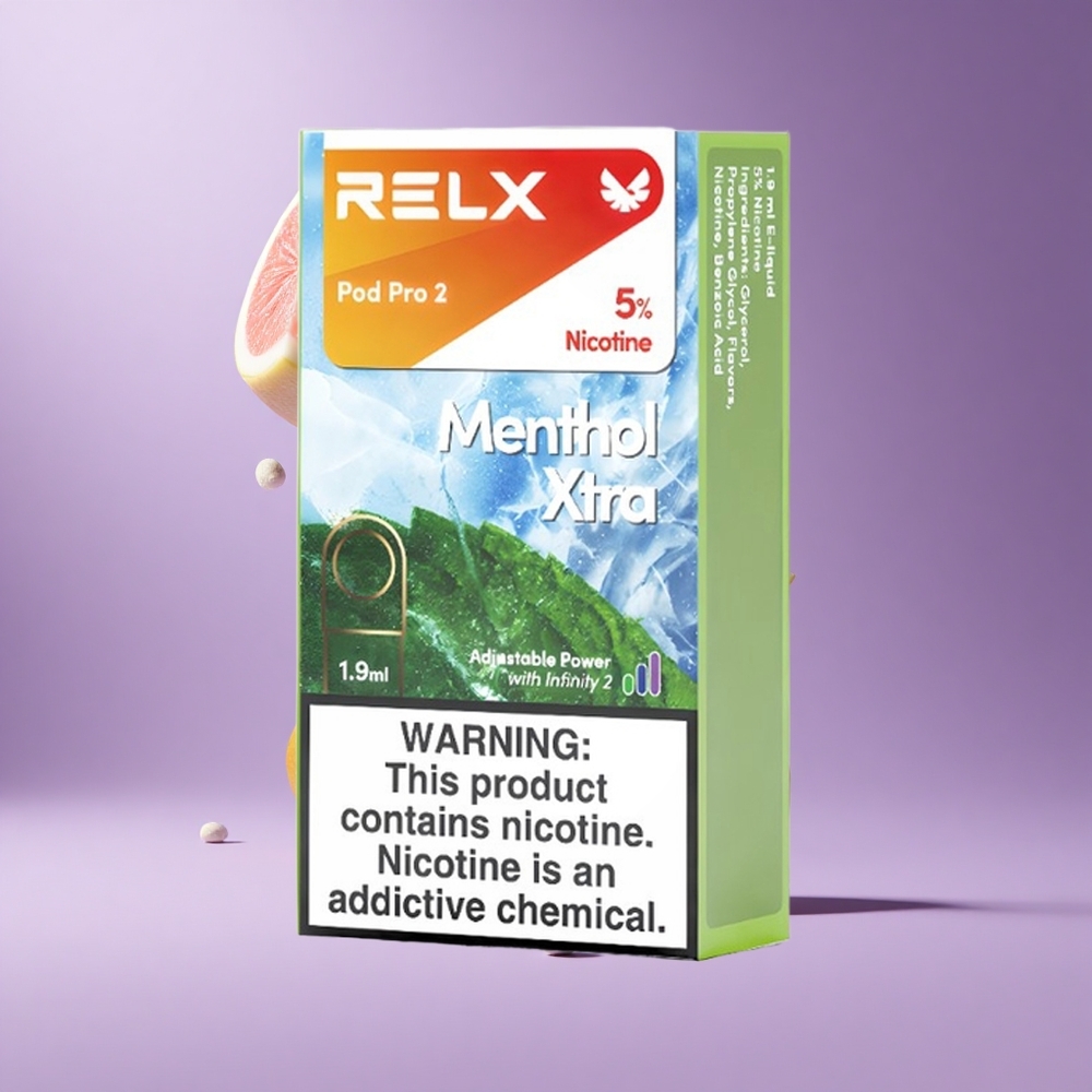 Relx Pod Pro 2 جهاز فيب بنكهة النعناع إكسترا بسعة 1.9 مل و 600 نفخة