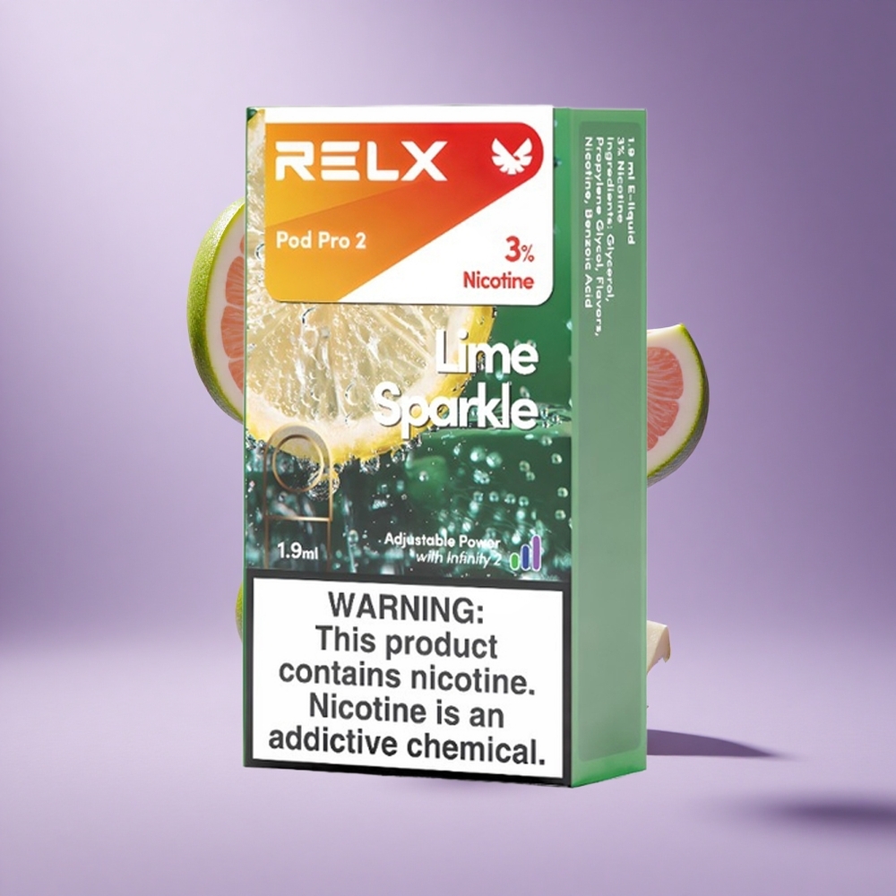 Relx Pod Pro 2 جهاز فيب بنكهة الليمون المتألق سعة 1.9مل