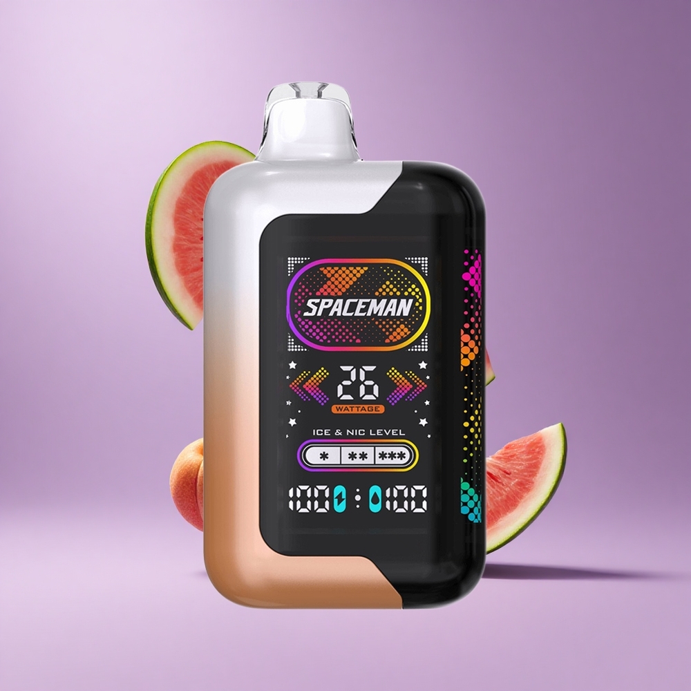 SMOK SPACEMAN SP40000 سيجارة إلكترونية للاستخدام مرة واحدة 1000 مللي أمبير بنكهة الخوخ والبطيخ العصير