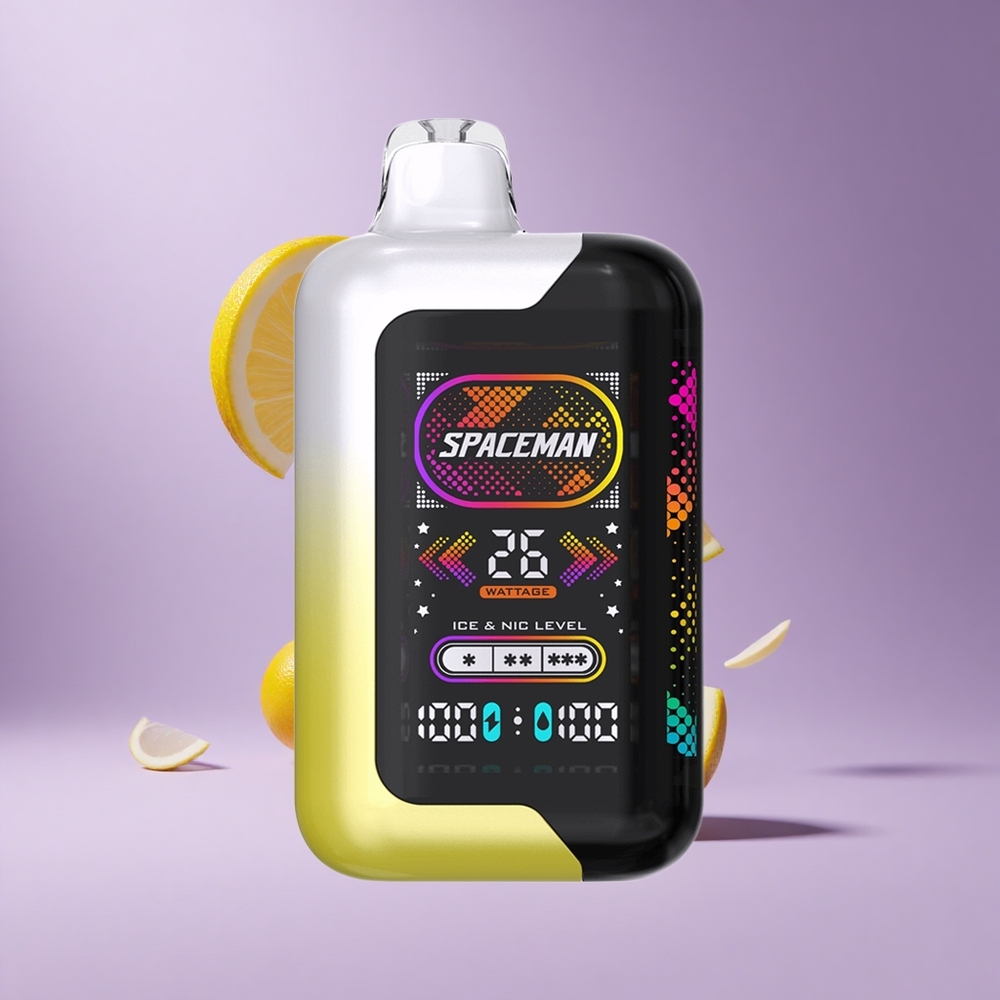SMOK SPACEMAN SP40000 بخاخ الليمون بوب بشاشة 2.28 بوصة LED وبطارية 1000 مللي أمبير