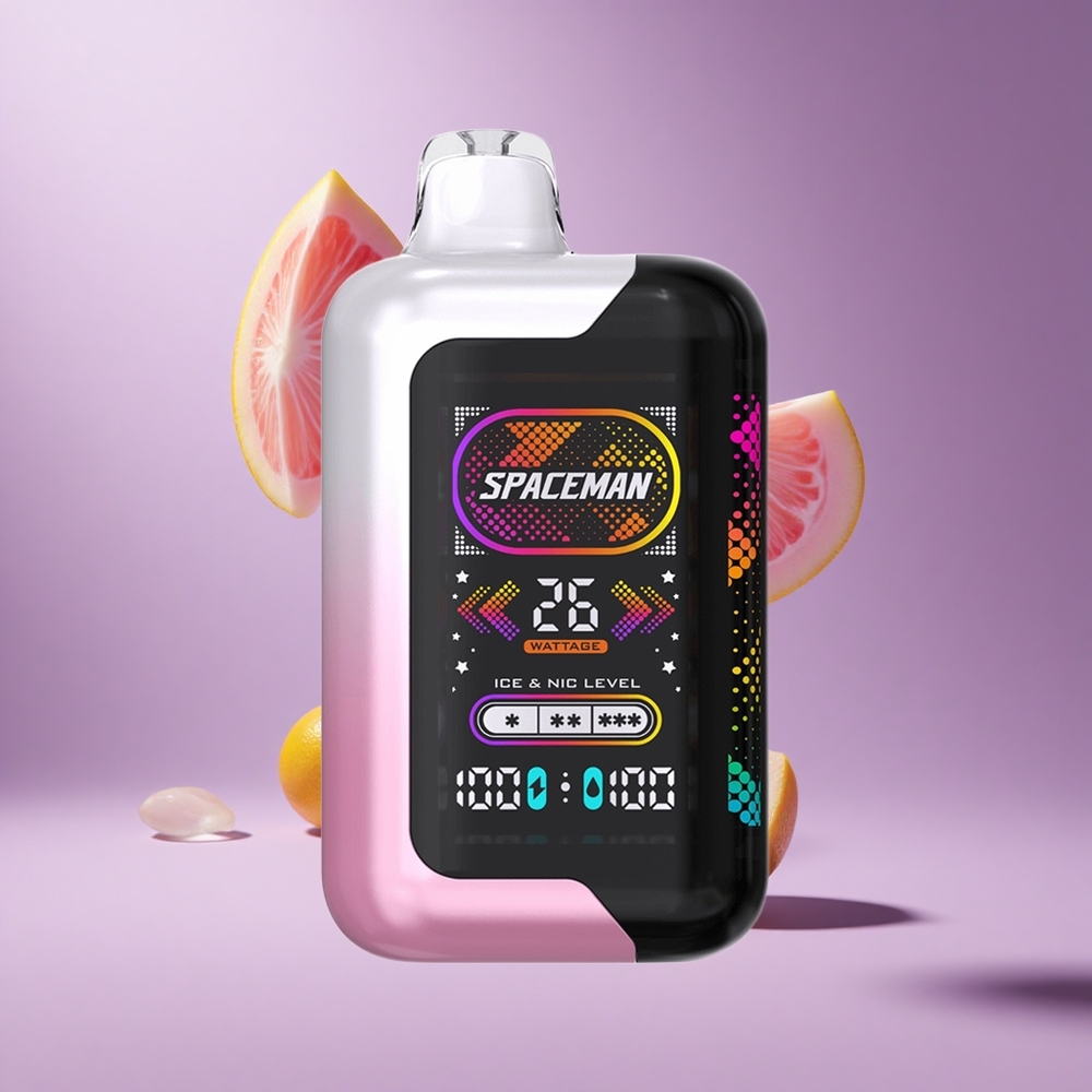 SMOK SPACEMAN SP40000 سيجارة إلكترونية للاستخدام مرة واحدة عصير الليمون الوردي شاشة 2.28 بوصة LED