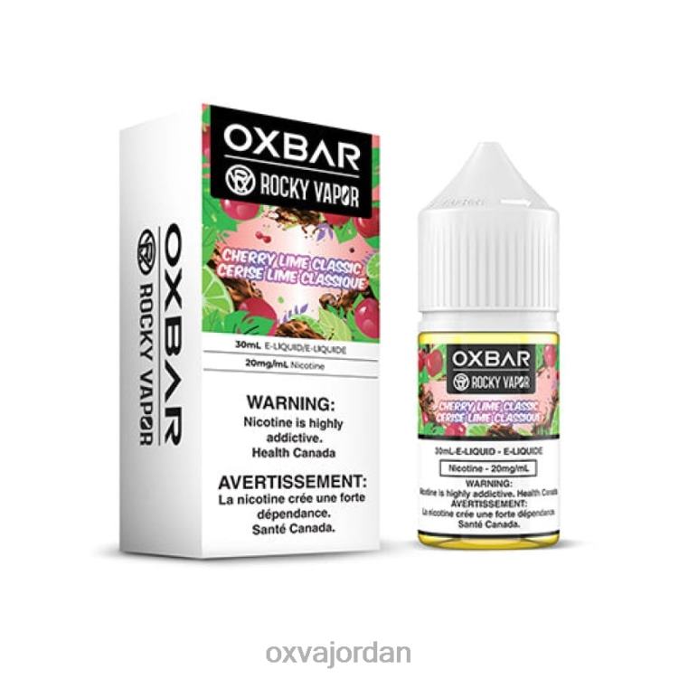 OXVA Vape Disposable - الكرز الجير الكلاسيكي 6XVFT49 OXVA OXBAR 30 مل ملح نيكوتين